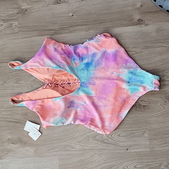 NWT Plus Size 3x Tie Dye One Piece Swimsuit - Picture 5 of 5